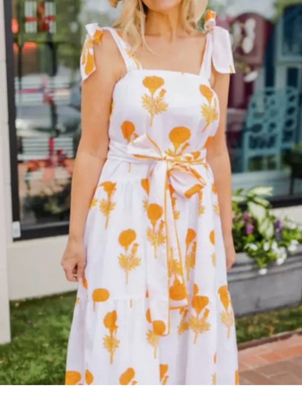 Victoria Dunn king street dress in marigold